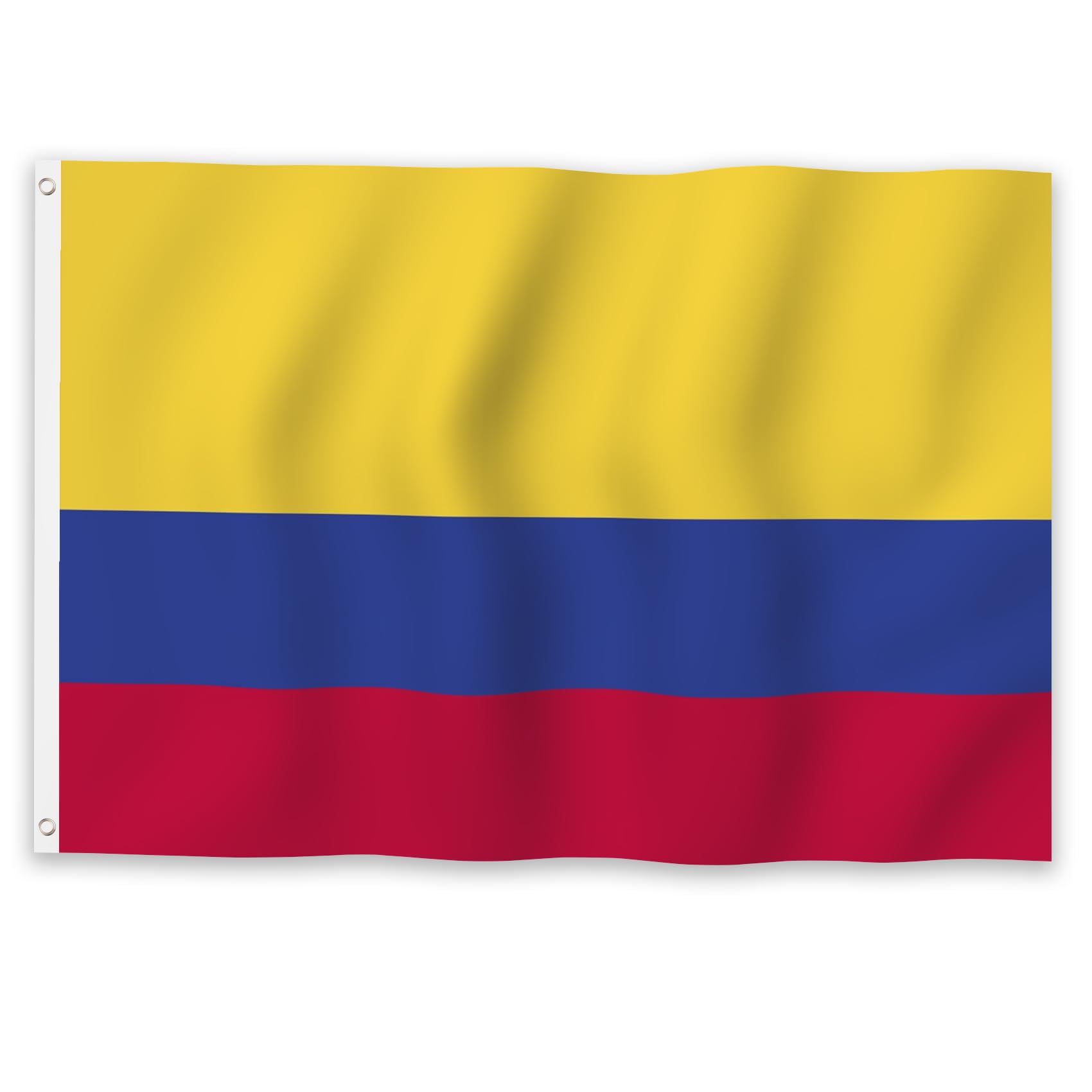 YongFoto Columbia Flag 4x6ft Colombian National Flags Banner for Outdoor Celebrations Home Garden Porch Party Decoration Flags with 2 Sturdy Grommets Precision Machine Stitched
