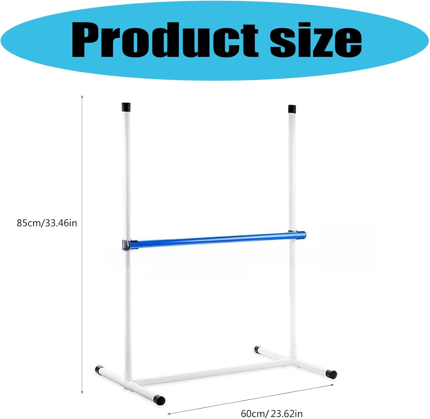 Adjustable Jump Hurdles for Dog PVC Training Equipment Set with Portable Storage Bag Indoor Outdoor Use Height Adjustable Pet Obstacles