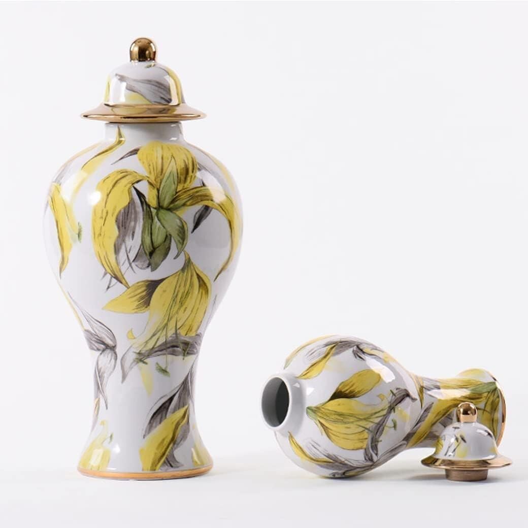 Ingwer glas mit deckel Ingwergläser Modernes Keramik-Ingwerglas Mit Deckel, Chinesische Traditionelle Dekorative Porzellangläser, Tempelglas Mit Deckel Porzellan-ingwerglas Vorratsglas Dekoratives(15