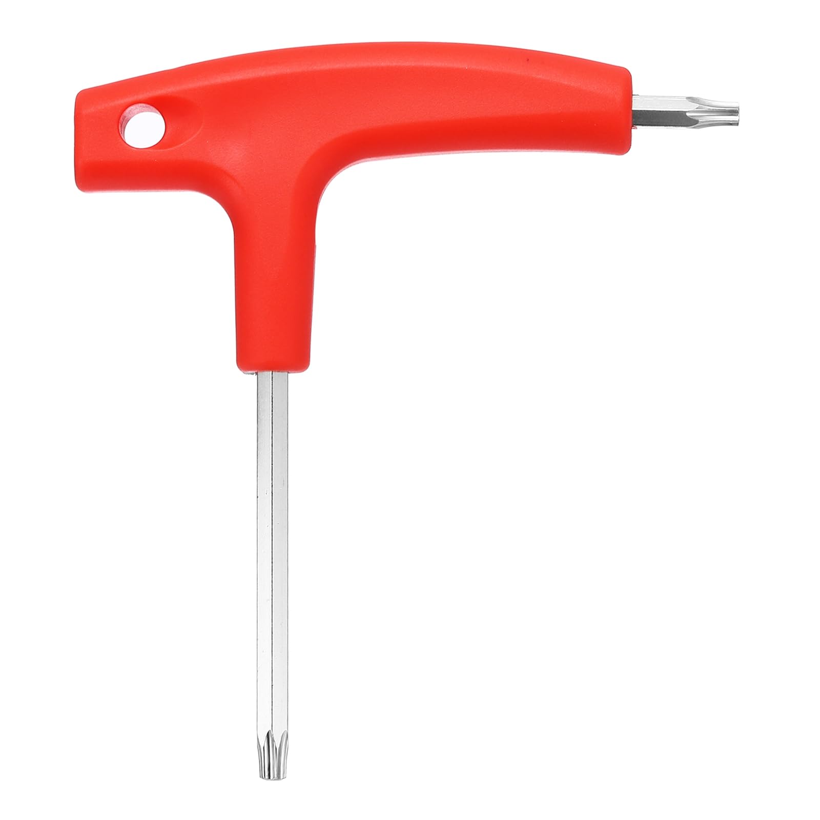 sourcing map Golf Spike Wrench Tool T20 T25 Golf Torque Wrench Stainless Steel Golf Head Adjustment Tool Golf Driver Torque Tool with Plastic Handle for Golf Club Driver Shaft Adapter, Red