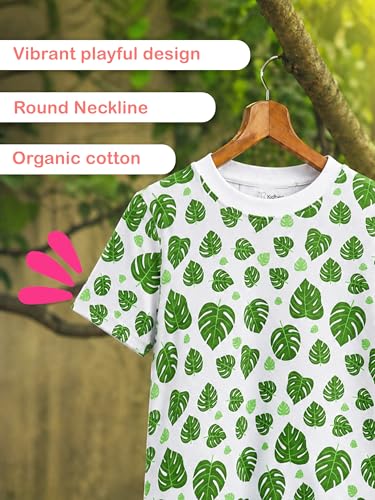 Image of Kidbea Kids Cotton Clothing Set | Ultra-Soft Printed Half Sleeve T-shirt & Shorts Set Comfort Fit Casual Wear for Boys & Girls
