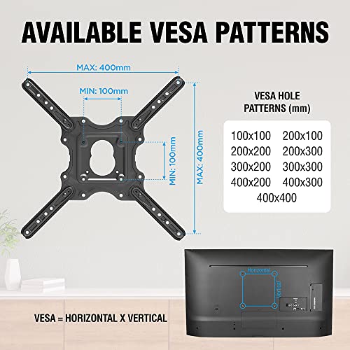 ELG, A02V4N, Suporte de TV Articulado de Parede, Função Avanço e Recuo, Telas de 26