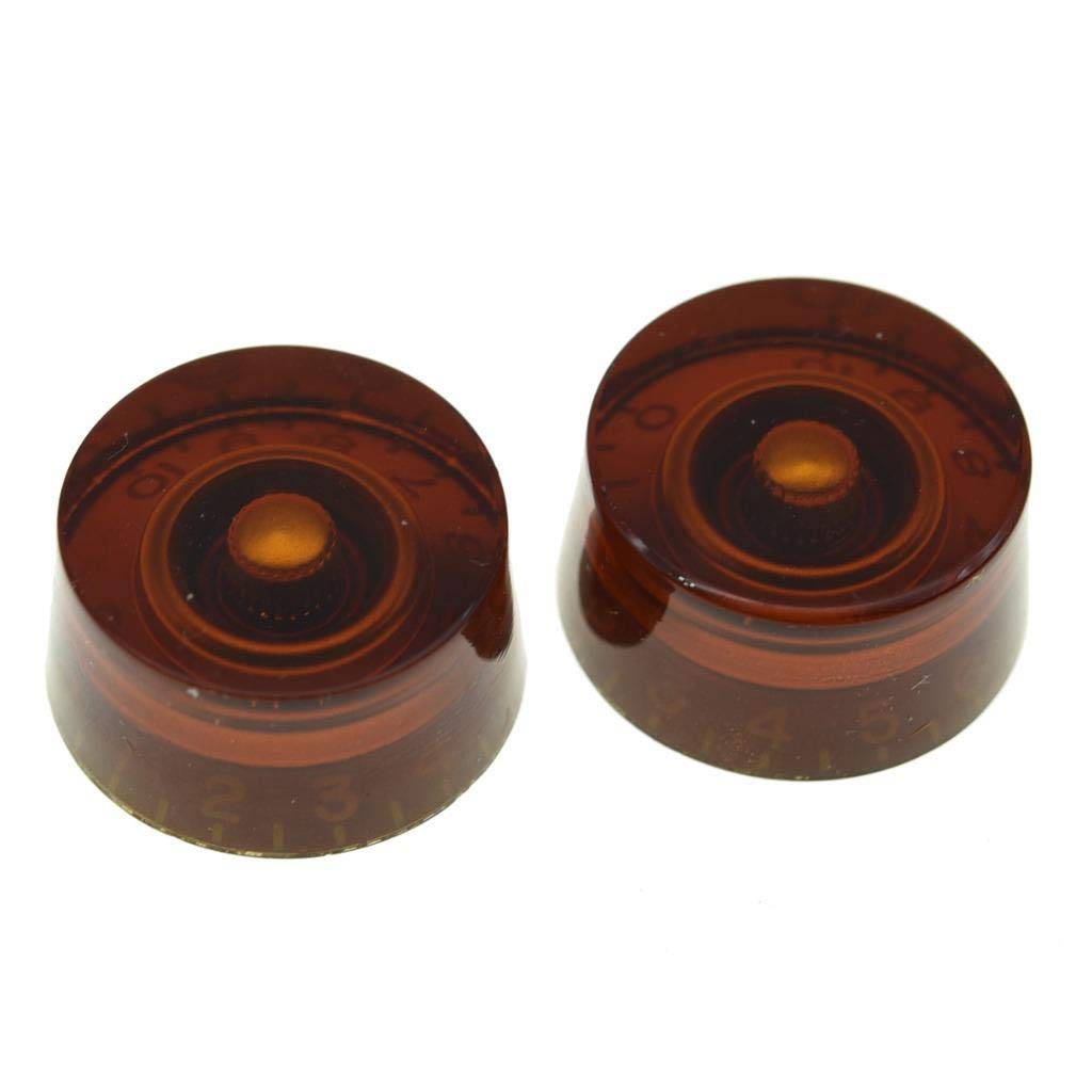 Amazon.com: KAISH Pack of 2 American Spec LP Guitar Speed Dial Knobs 24 ...