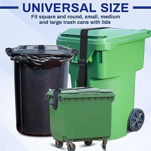 Windyun WINDYUN-QAO-WPEK8922 1 Piece Trash Can Lid Lock Garbage Strap Adjustable Outdoor Bear Proof Trash Can Strap thumb #5