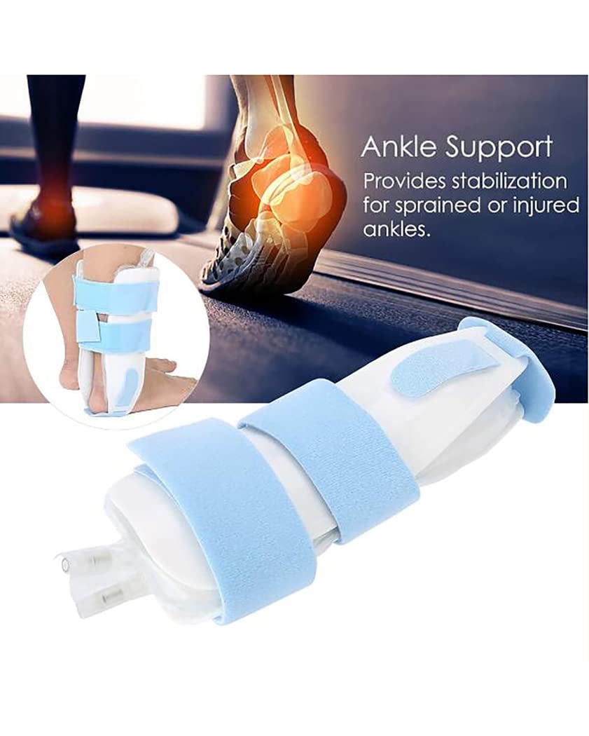 Férula de Tobillo Ajustable, estabilizador de órtesis de pie Inflable, Doble Airbag, Soporte Varus Valgus para Restaurar esguinces