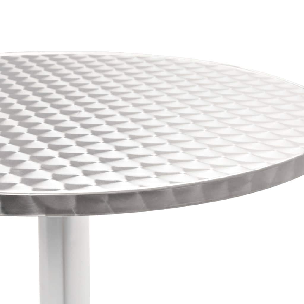 KCCKOM Patio Table Silver 23.6