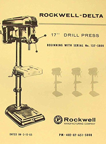 ROCKWELL-DELTA 17" Drill Press Operator