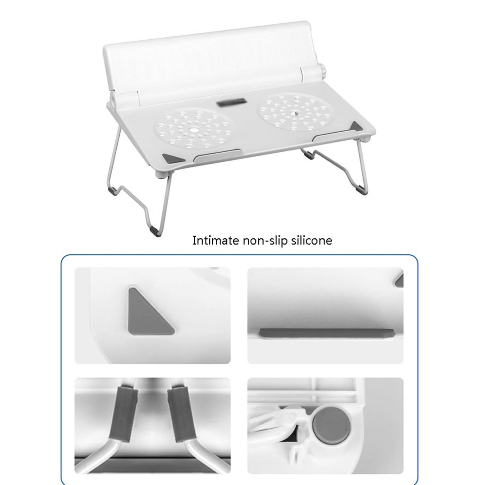 Laptop Stand Laptop Stand Office Półka podnoszenia Podstawa Składana Pionowa Pionowa leniwa rama wsparcia odpowiednia dla książek biurowych Stojak na Komputer (Color : W)