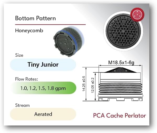 Neoperl Cache Aerator Dimensions and Flow Rates