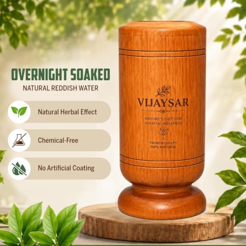 Image of Vijaysar Wood Glass for Diabetes with Neem 150 ML Capacity | Lab Tested Ayurvedic Herbal Water Tumbler for Overnight Infused Water | Reusable Natural Glass (Pack of 3)