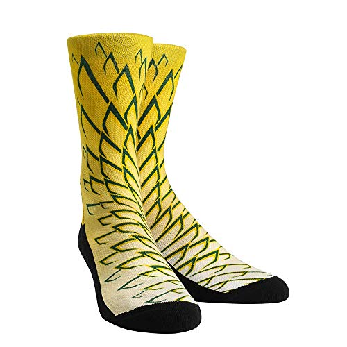 Rock 'Em NCAA Licensed Oregon Ducks Quacks Crew Socks (L-XL)