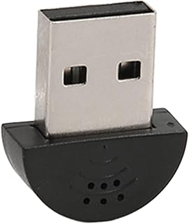 Professional USB Mini Microphone, Noise Reduction 360 Degree Omnidirectional Portable USB 2.0 Microphone for Internet Chatting, Video Conferencing and Recording.