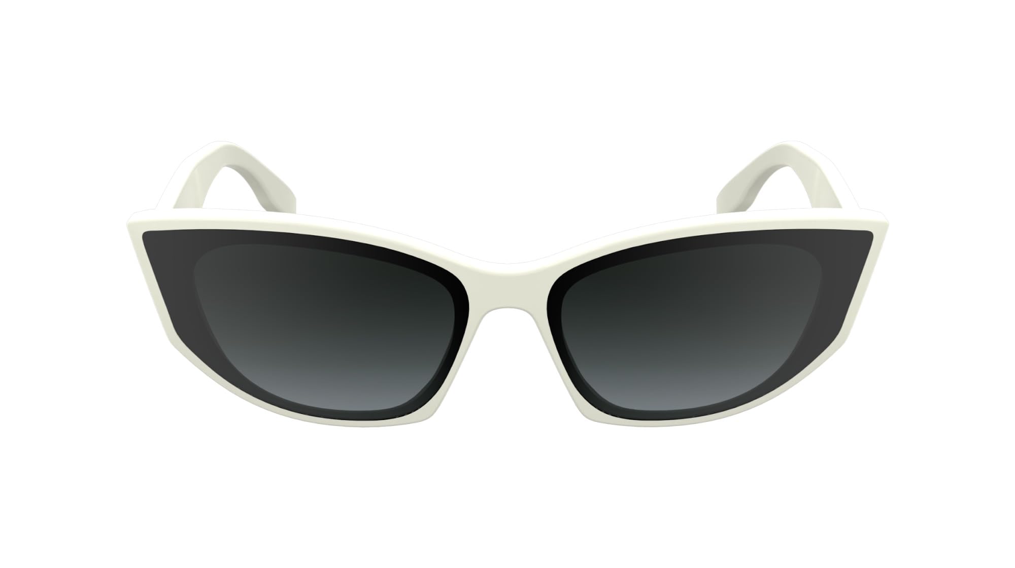 KARL LAGERFELD Women's Sunglasses KL6162S - White with Gradient Grey Lens