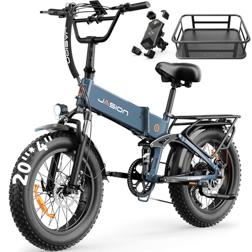 Image of Jasion X Hunter /PRO Electric Bike for Adults,1800W /1400W Peak 20''Fat Tire Foldable Ebike,Folding E Bike Up to 80 /70 Miles Range,720 /624WH Removable Battery,30 MPH E Bike,Certified by UL2849