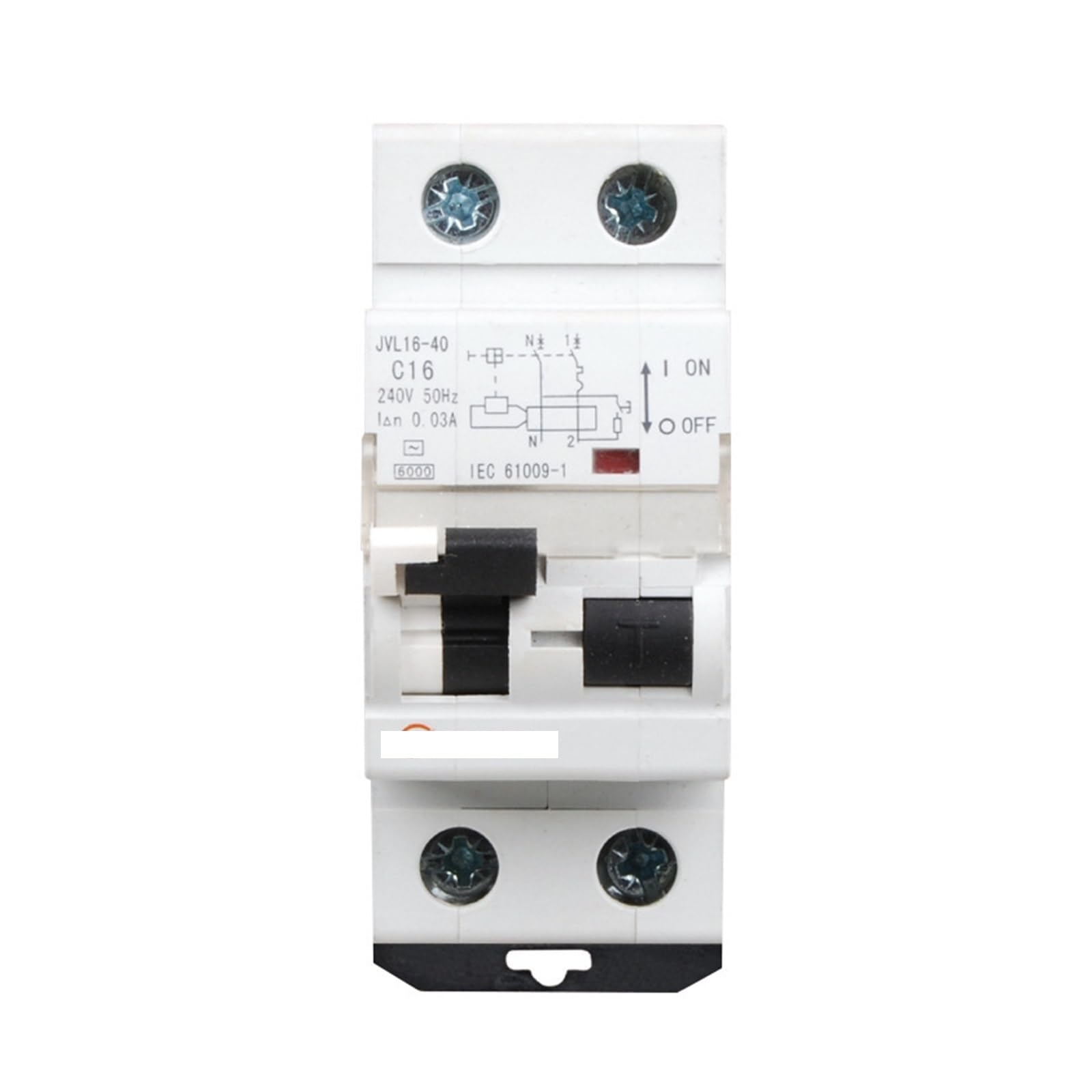Disjoncteur électromagnétique de protection contre les fuites de surcharge JVL16-40, petit interrupteur d'air de protection contre les fuites domestiques(AC type 1P N 32A)