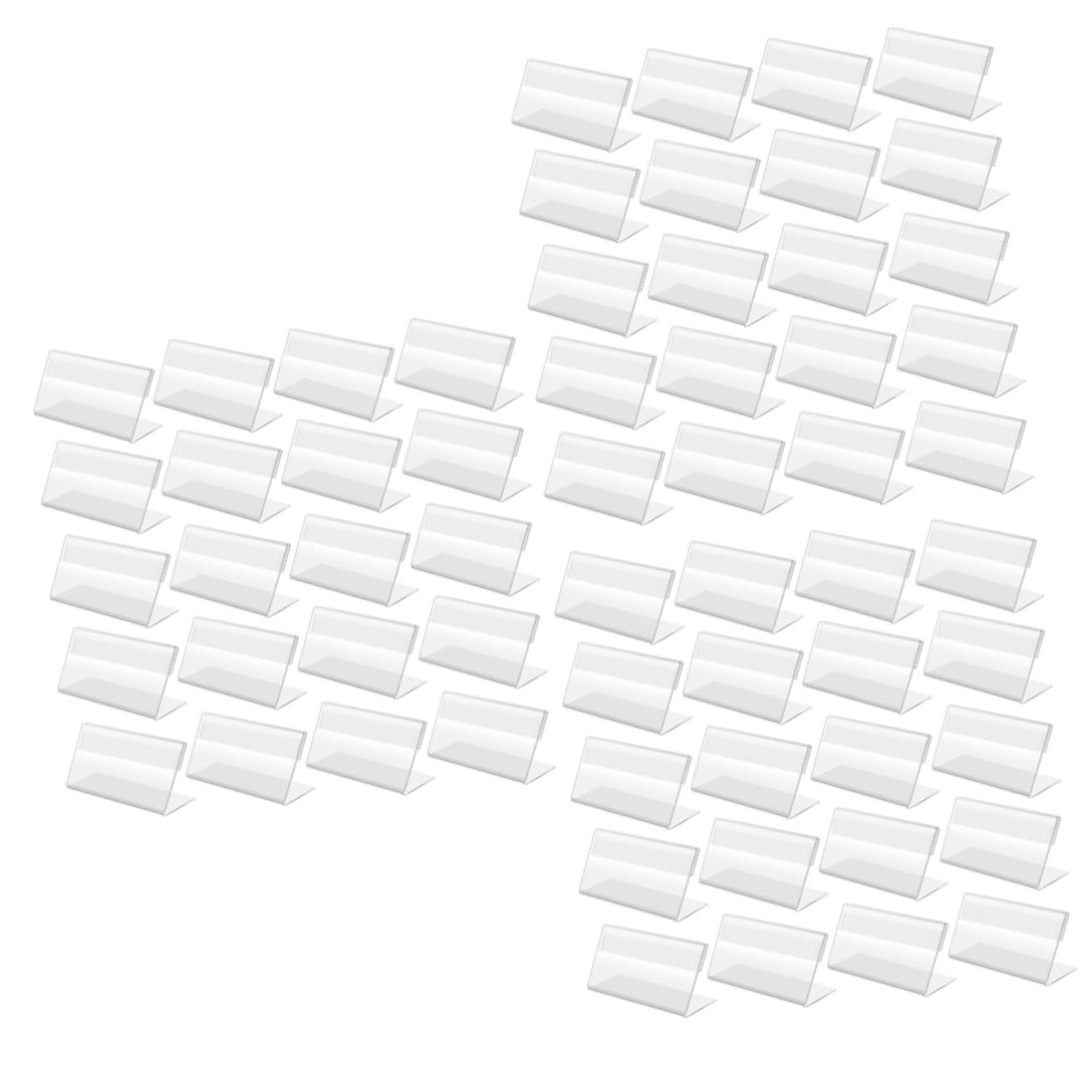 Operitacx 3 Sätze Preisanzeigetafel Etiketten Einziehbar Steht Geschäft Karte Stand Einzelhandel Zeichen Inhaber Aufkleber Planke Platte Preisschildhalter Acryl Transparent 20 Stück * 3