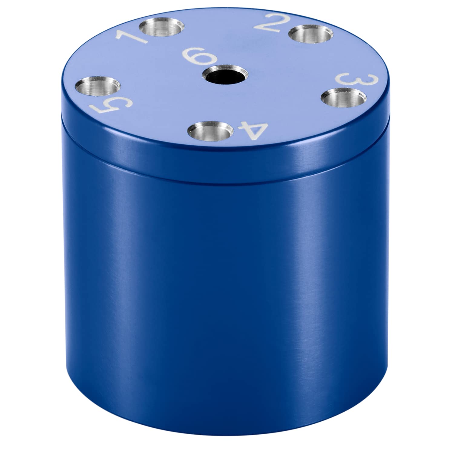 BestSaller 3005 'SUPER SIX' Aluminum, 36 Spielstäbchen & 2 Würfel, blau (1 Stück)