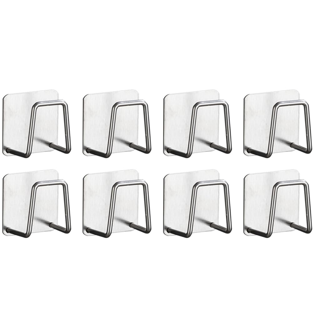 Aundhegrtt Kitchen Sink Sponge Rack Drain Storage Holder Self Adhesive Stainless Steel Wire