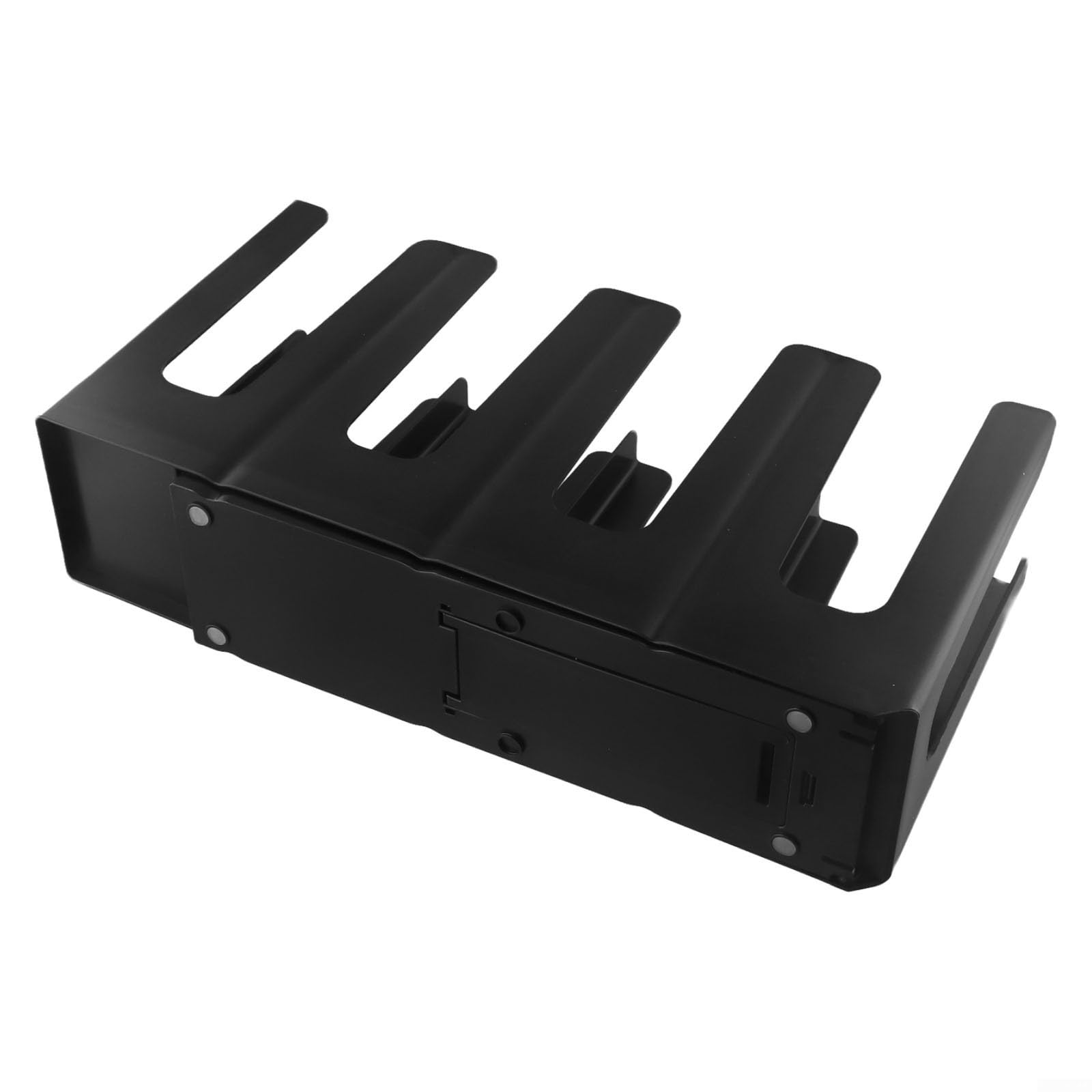 Porte-gobelets et couvercles commerciaux, distributeur pliable à 4 compartiments avec hauteur réglable pour tasses à café en papier, support de rangement en polypropylène noir
