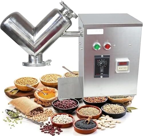 V-Type Mixer, 2L Lab Dry Powder Mixer, 304 Stainless Steel Blending Machine for Powder Mixing