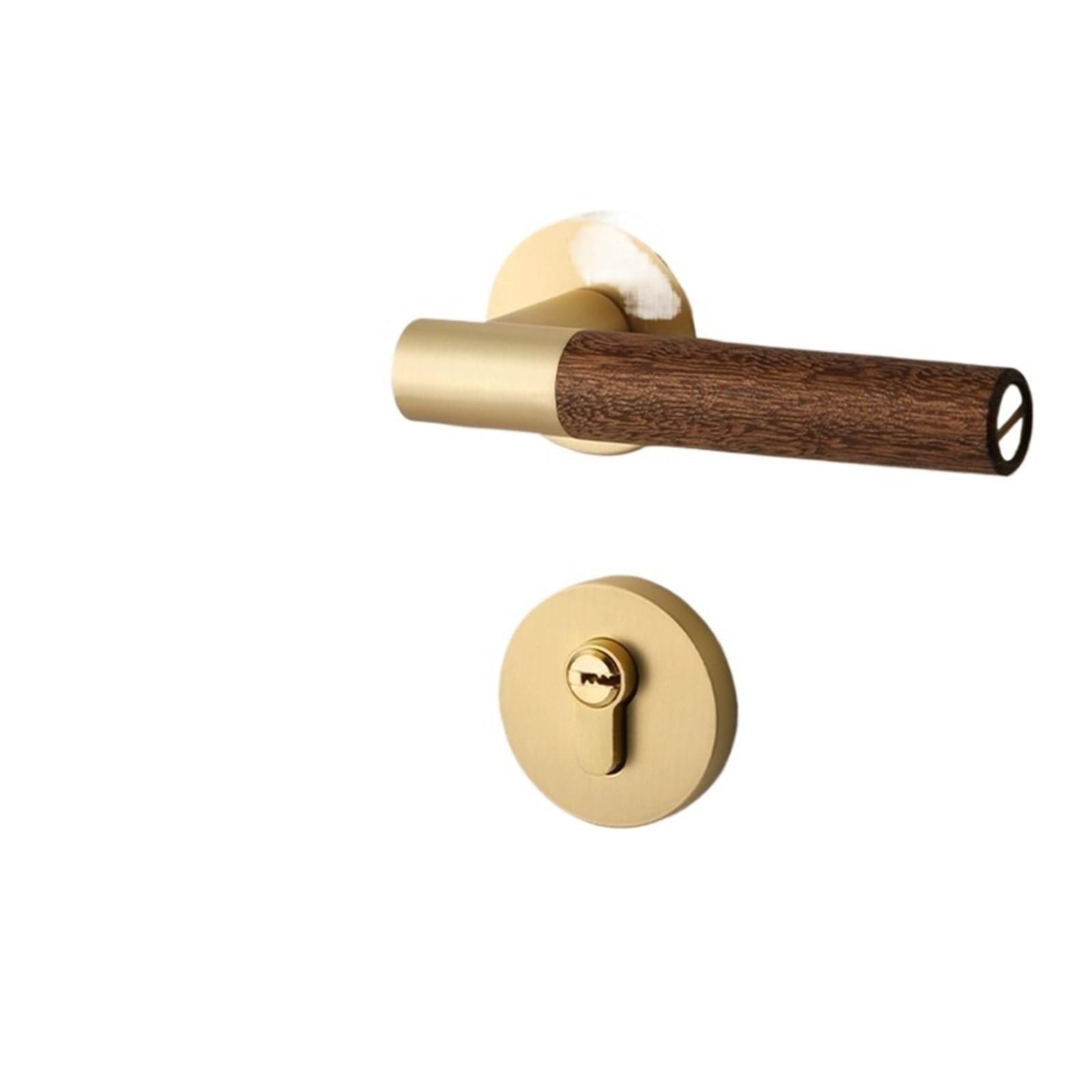 Serrure de porte chinoise intérieure à poignée magnétique et bois