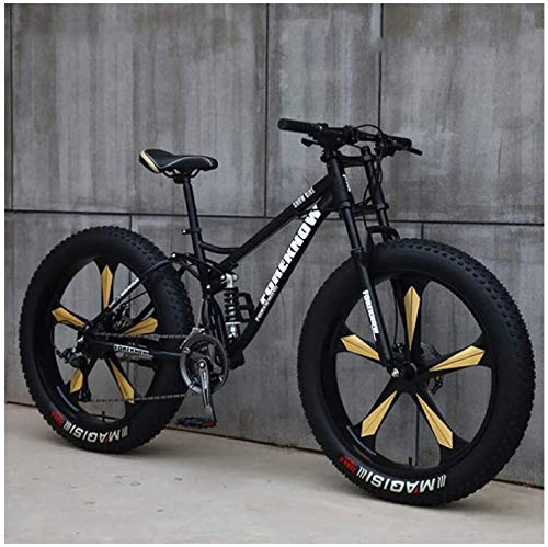 Variable Speed Mountain Bikes, 26 Inch Hardtail Mountain Bike, Dual Suspension Frame All Terrain Off-road Bicycle For Men And Women (Color : 27 Speed, Size : Black 5 Spoke)