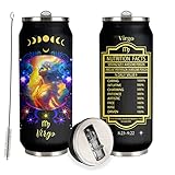 YOPIGOT Virgo Constellation Tumbler - Zodiac Stainless Steel Cup for Men Women Astrology Fans - Birthday Gift With Straw Lid - 17 Oz Coffee Mug Car Cup