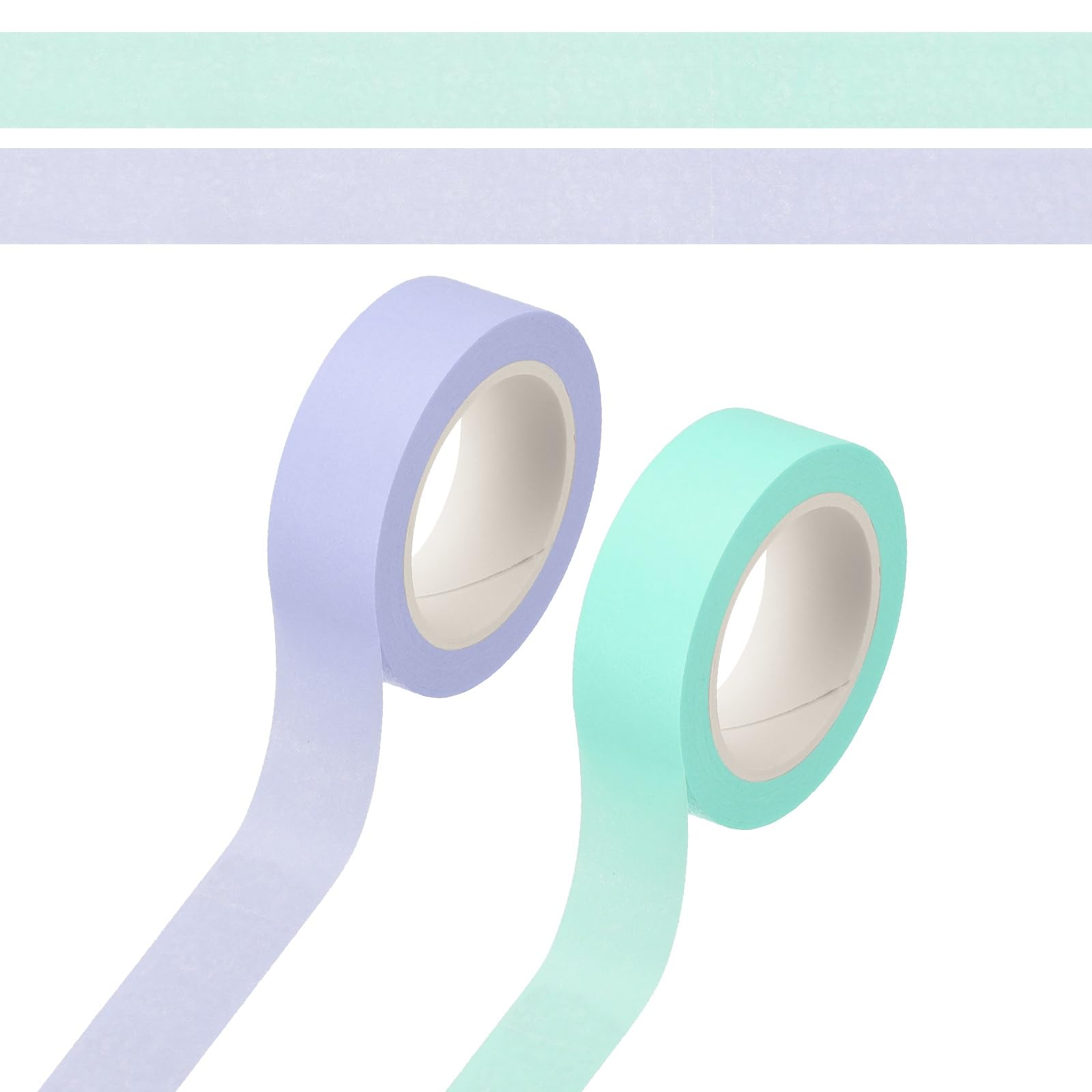 PATIKIL 33 Yard Washi Tape, Colored Masking Tape Adhesive Decorative Stickers for DIY Craft Art Gift Wrapping Journal Scrapbook Planner, Light Blue/Purple