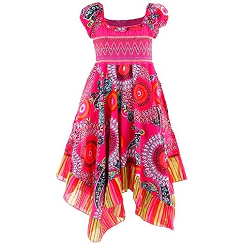 GILLSONZ Neu602vDa Mädchen Kinder Sommer Freizeit Kleid Cover