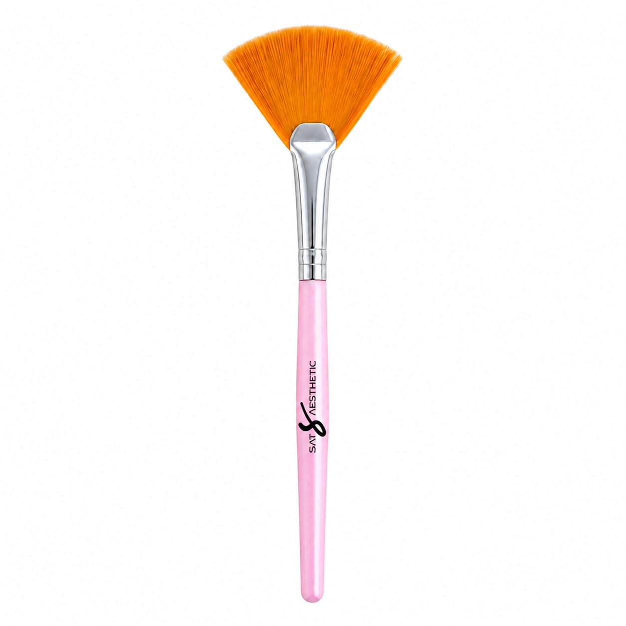 SAT Aesthetic Pink Fan Mask Brush 15cm | Soft Synthetic Fan Makeup Brush for Facial Mask, Chemical Peel, Clay Mask, Cream, Mud Pack, Skincare & Professional Spa Salon Use-picture-39