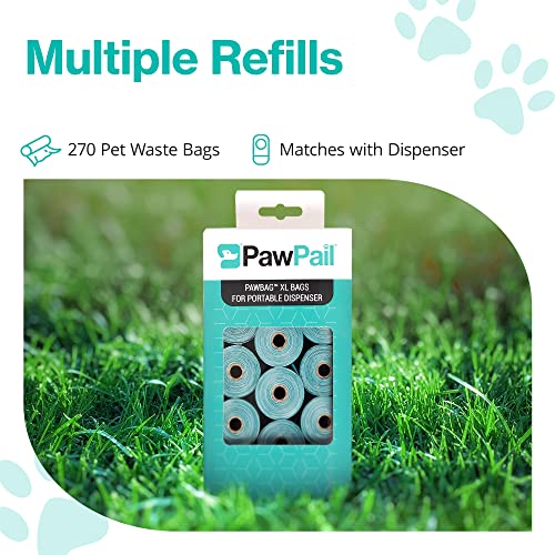 Pawpail Premium Poop Bags For Dogs, Easy-Open, Suitable For Home And Commercial Use, Leak Proof Pet Waste Bags Refills For Dispenser, Mild Floral Scented, 18 Rolls Of 15 Bags & 270 Bags Per Box #TOP4