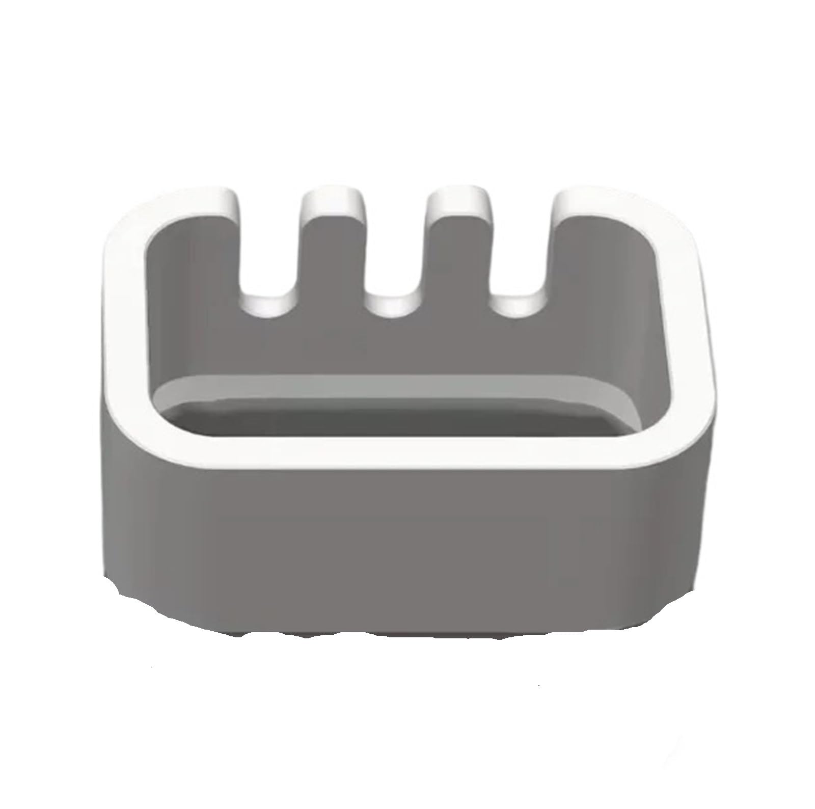 1pcs White Single Position Toothbrush Holder, Practical Bathroom Storage Rack Fits 3 Brush Heads