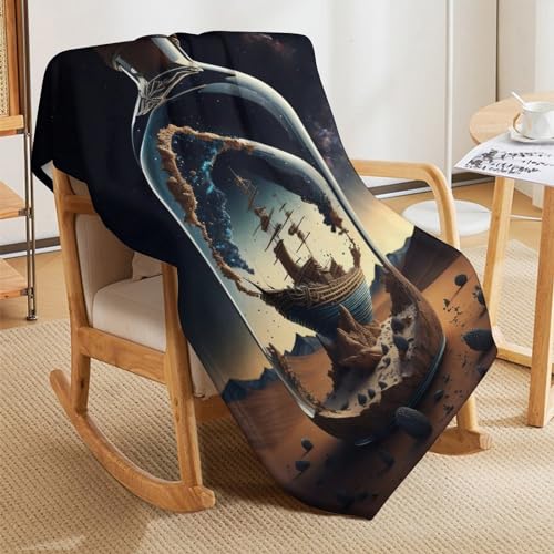Manta suave para pieles sensibles de franela y forro polar 3D de cama 5