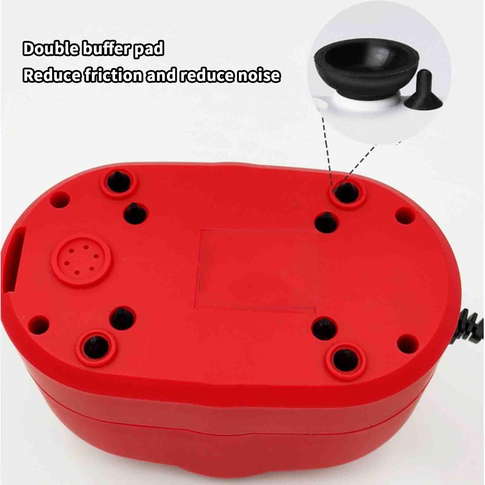 JUSHZ Pompe d'Aria Pompa Acqua Pompa Acquario Ossigenatore Acquario Aeratore Mini Giardino Silenzioso per Laghetto per Pesci Silenzioso Piccolo (6w,Red)