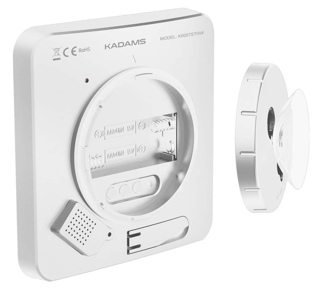 KADAMS Digital Bathroom Shower Kitchen Clock Timer with Alarm