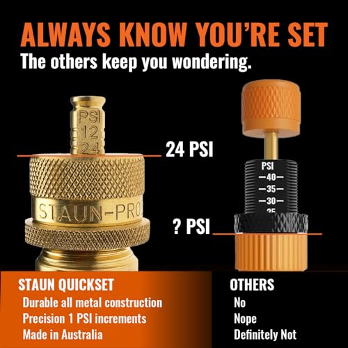 Image of Staun Quickset Tire Deflators with Precision Gauge (6-30 PSI)