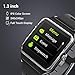 ENACFIRE Smart Watch, W2 GPS Fitness Tracker IP68 Waterproof Smartwatch, Heart Rate Monitor, Sleep Tracker, Step Counter, Activity Watches for Men, Women, Compatible with Android iOS Phone