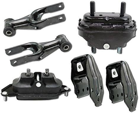 K1035 Compatible with Fits Chevrolet Impala/Monte Carlo 3.5L 2006-2011 Motor & Transmission Mount Set 6PC : A5263 A5263 A2906 A5372 A5372 A2818