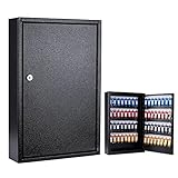 Furnishh Caja de llaves de metal con 64 posiciones para colgar en la pared, Cajetín Cajita