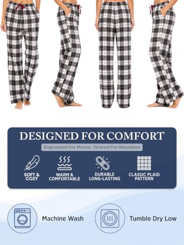 Image of Ashford & Brooks Women's Super Soft Flannel Plaid Pajama Sleep Pants