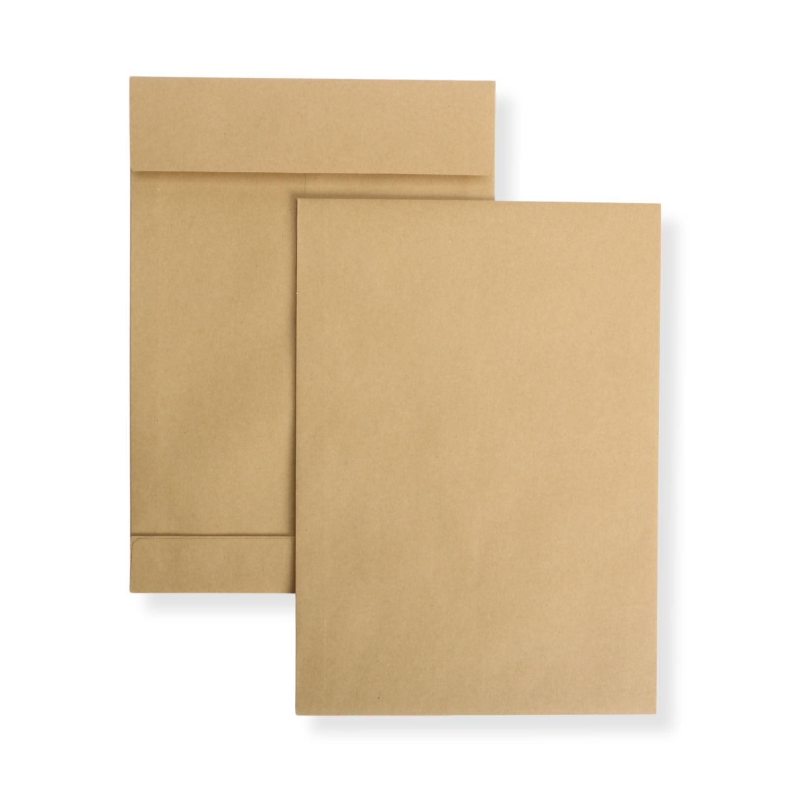 1500 Stück Faltentaschen 250x353x40 mm B4 braun haftklebend ohne Fenster Versandtaschen Umschläge Briefumschläge