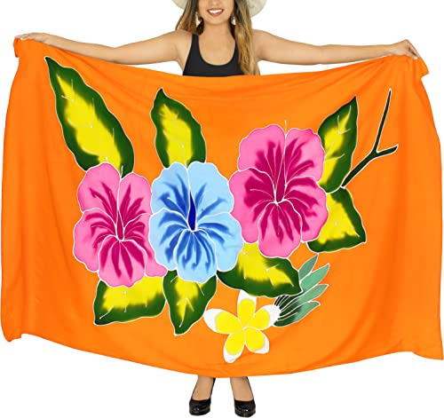 LA LEELA Women's Sarong Wrap Swimwear Cover up Wraps