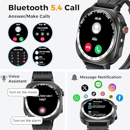 Image of Soudorv Smart Watch, 2026 AMOLED 1.43 inch Fitness Smartwatch for Men Women