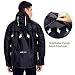 NICE WIN Impermeable Portátil con Cremallera Frontal - Tamano de Bolsillo Respirable...