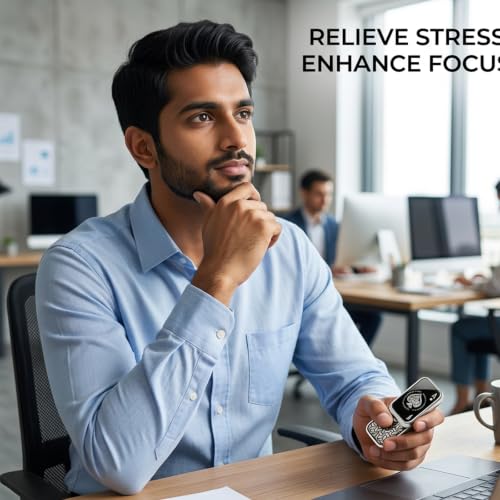 Image of Alloy Magnetic Metal Silver Fidget Slider for Stress and Anxiety Relief-Soap Box Style, Stress Relief Toys Adults, Unrestricted Sliding
