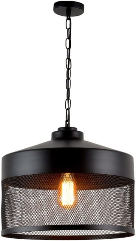 Couloir de lampe et suspension semi à chasse d'eau en fer noir CFWSHJ