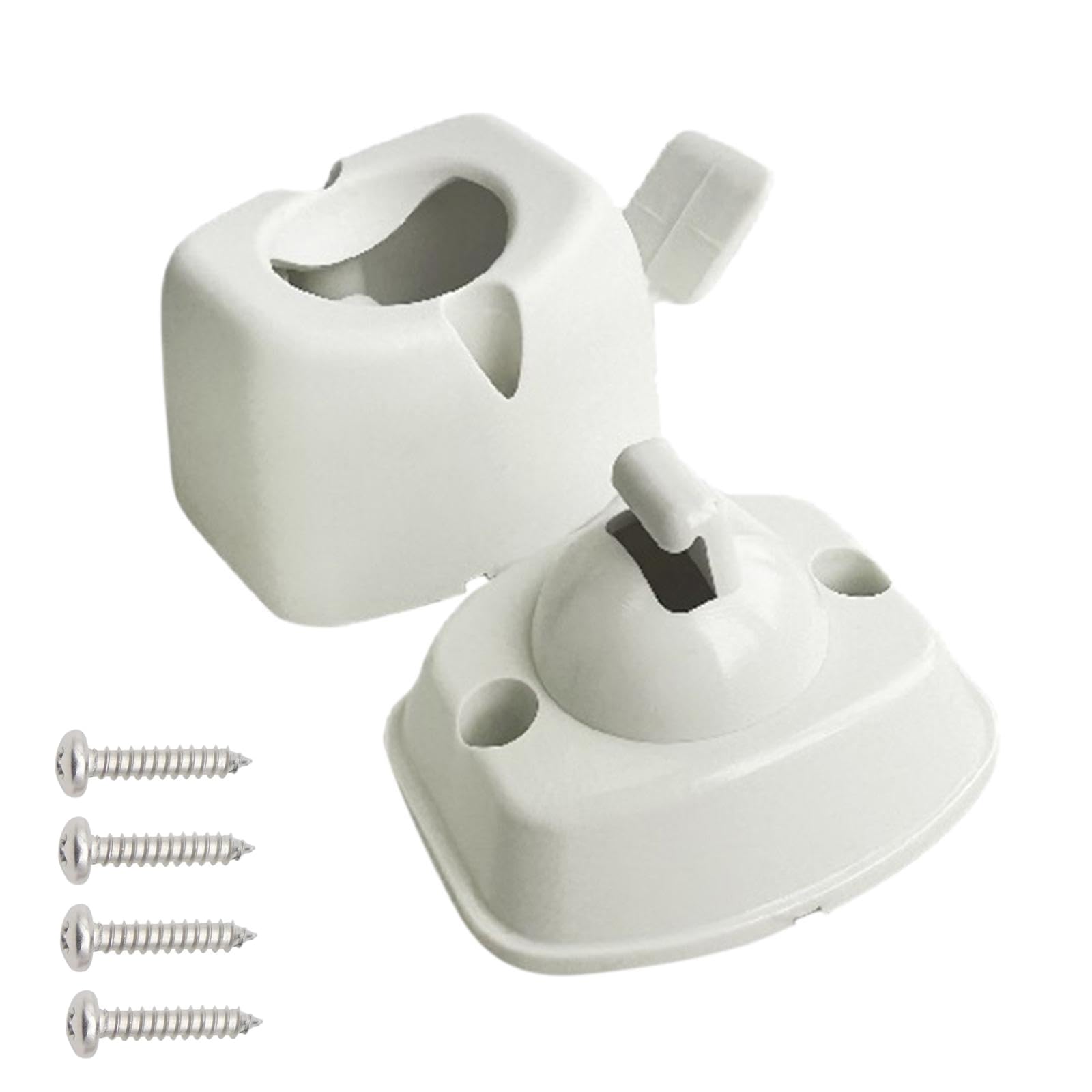 Fitspi White Door Retainer Catch Rv Door Holder Retainer Kit For Caravan, Campervans, Motorhome, Trailer