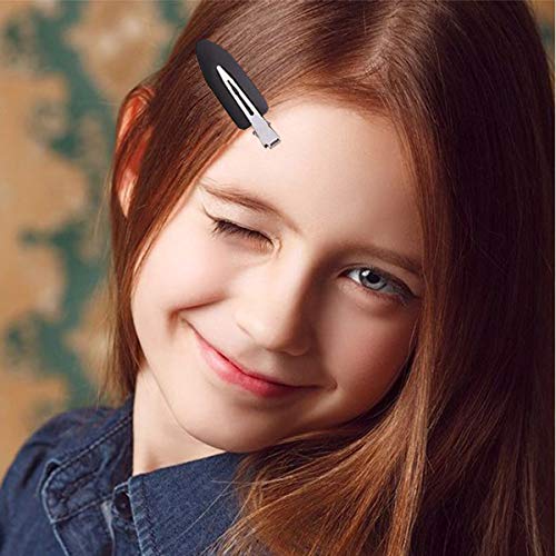 6 Pieces No Bend Hair Clips, No Crease Hair Clip for Hairstyling, Makeup Clips for Women and Girls Christmas Gifts (Black) - Thumbnail 7
