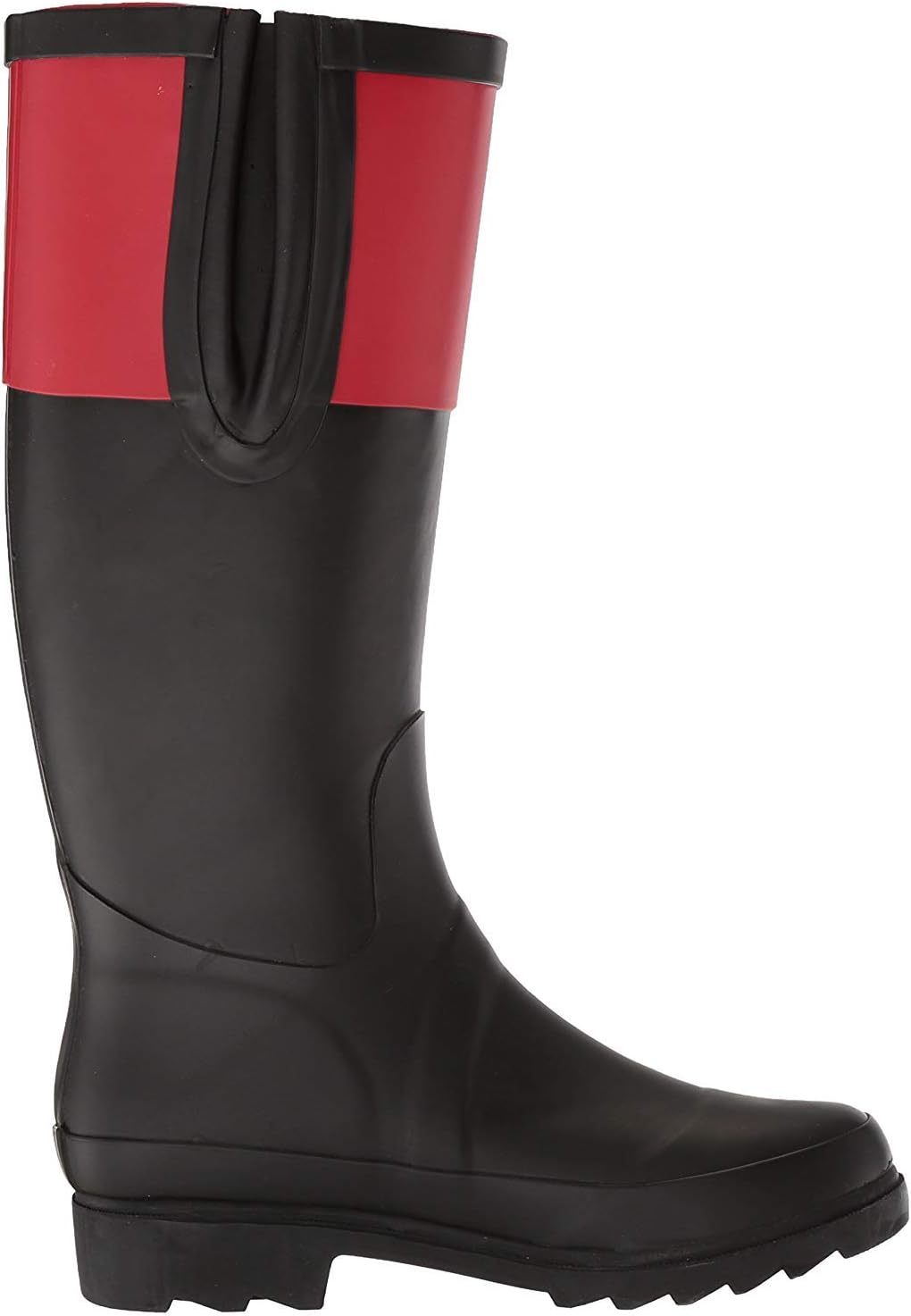 Ad Tec Women's 14" Rubber Boots: Waterproof for Hunting, Fishing, Hiking or Farm Work Rain (Black, numeric_8)