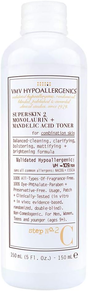 VMV Hypoallergenics 5 oz SuperSkin 2 Monolaurin + Mandelic Acid Toner